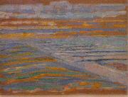 Piet Mondrian Piet Mondrian, View from the Dunes with Beach and Piers oil painting artist